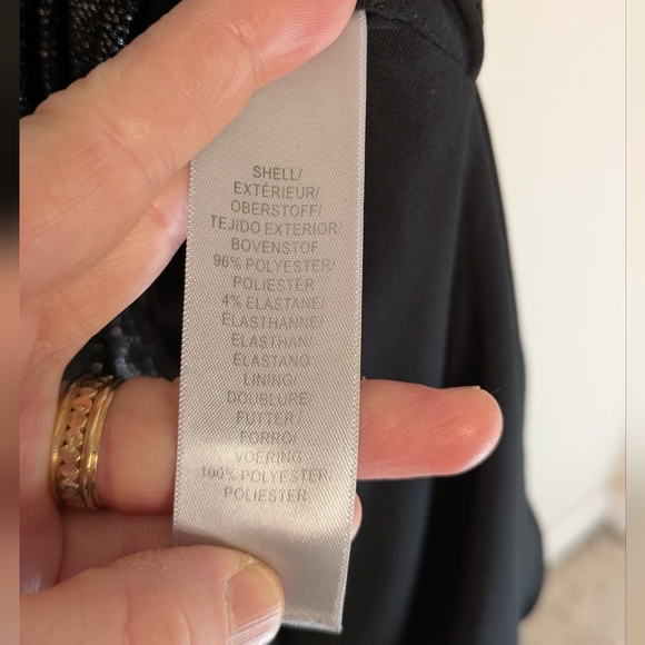 Aidan Shimmering One-Shoulder Metallic Dress by Aidan Mattox - Picture 8 of 10